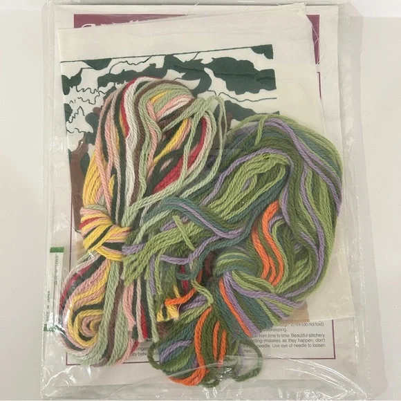 New Vintage Almost Home Needlepoint Kit Needlecrafts Society House Garden - Picture 2 of 2